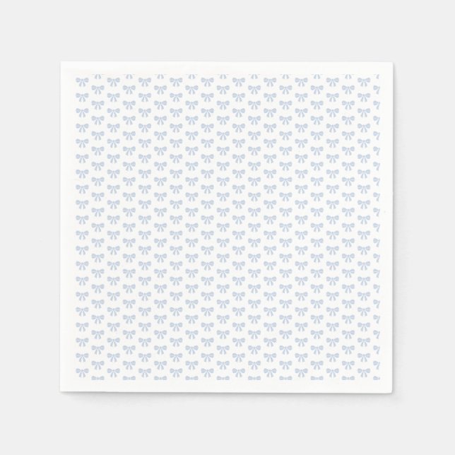 Guardanapo De Papel Chá de bebê menino Arco Azul Pequeno Aniversário  (Frente)