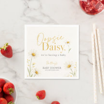 Chá de Bebê Minimalista Oopsie Daisy