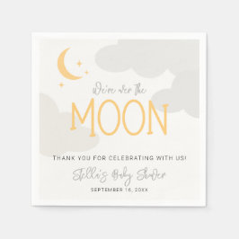 Guardanapo De Papel Chá de Bebê Moderno Lua Acima