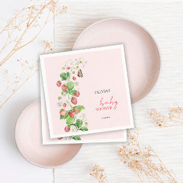 Guardanapo De Papel Chá de Bebê Morango