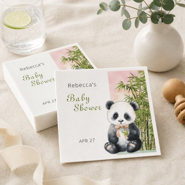 Guardanapo De Papel Chá de Bebê Neutro Panda-Bebê (Criador carregado)