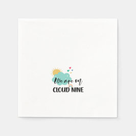 Guardanapo De Papel Chá de Bebê Nuvem Nove