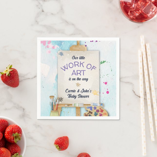 Guardanapo De Papel Chá de Bebê Obra de Arte (Insitu)