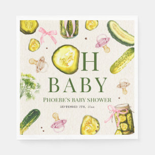 Guardanapo De Papel Chá de Bebê Oh Baby Pickles & Pacifiers Menina Ros