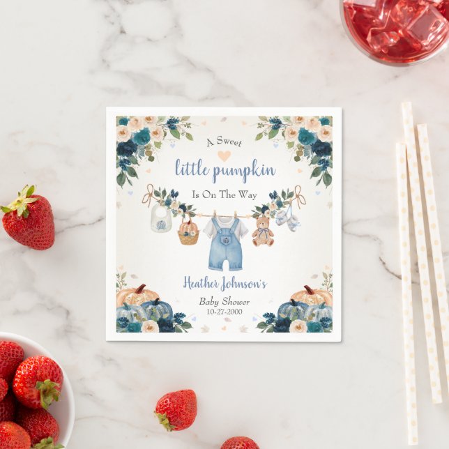 Guardanapo De Papel Chá de Bebê Pequena Abóbora Doce de Outono (Insitu)
