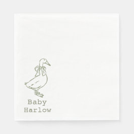 Guardanapo De Papel Chá de Bebê Personalizado Silly Goose