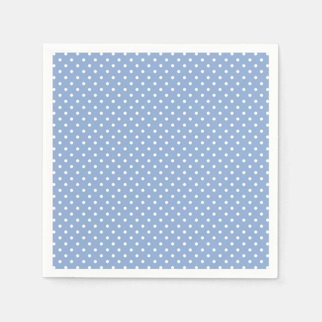 Guardanapo De Papel Chá de Bebê Pontinho Azul (Frente)