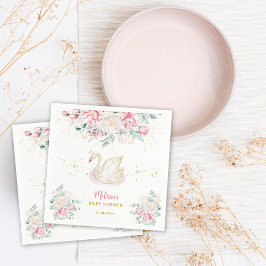 Guardanapo De Papel Chá de Bebê Princesa Cisne