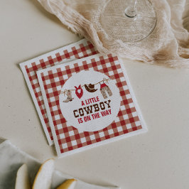 Guardanapo De Papel Chá de Bebê Rodeio Caubói Ocidental