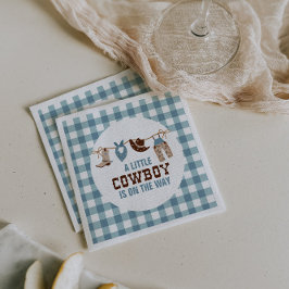 Guardanapo De Papel Chá de Bebê Rodeio Western Cowboy