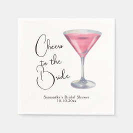 Guardanapo De Papel Chá de Bebê Rosa Aquarela