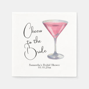 Guardanapo De Papel Chá de Bebê Rosa Aquarela