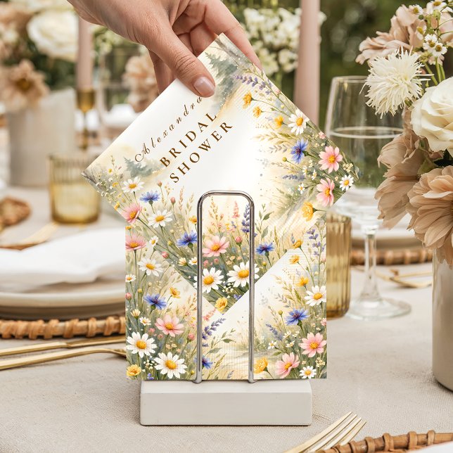 Guardanapo De Papel Chá de Bebê Rosa e Azul Meadow Bridal Shower (Criador carregado)
