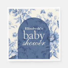 Guardanapo De Papel Chá de Bebê Something Blue Floral French Toile