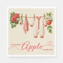 Chá de Bebê Sweet Little Apple | Chá de Bebê Rústi