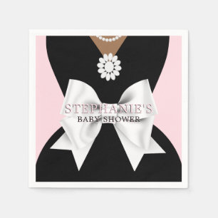 Guardanapo De Papel Chá de Bebê Tema Glam Pink Étnico Chique