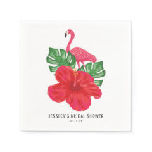 Chá de Bebê Tropical Hibisco e Flamingo