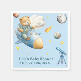 Guardanapo De Papel Chá de Bebê Urso Astronauta Teddy