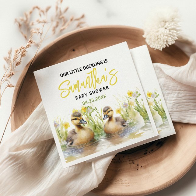 Guardanapo De Papel Chá de Bebezinho Pato-de-Cama Cinto-d-Água (Criador carregado)