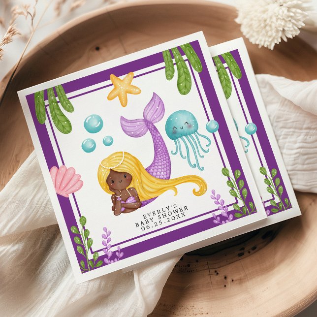 Guardanapo De Papel Chá de fraldas Africano do Oceano Sereado Napkins (Criador carregado)