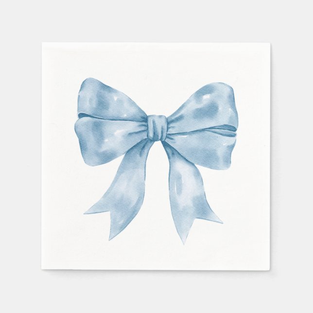 Guardanapo De Papel Chá de fraldas Arco Azul Preppy Southern (Frente)