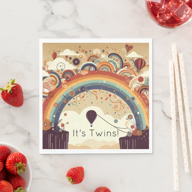 Guardanapo De Papel Chá de fraldas arco-íris (Insitu)