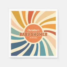 Chá de fraldas Arco-Íris do Sol Retroativo