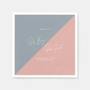 Guardanapo De Papel chá de fraldas azul