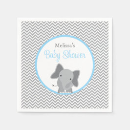 Guardanapo De Papel Chá de fraldas Azul Claro-Elefante-Cinto-Elefante