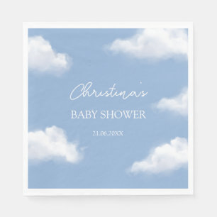 Guardanapo De Papel Chá de fraldas Azul Cloud 9 Personalizado