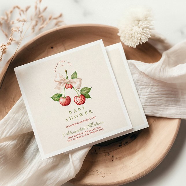 Guardanapo De Papel Chá de fraldas Berry Sweet Coquette (Criador carregado)