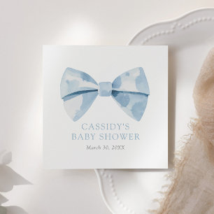 Guardanapo De Papel Chá de fraldas Blue Bowtie Boy