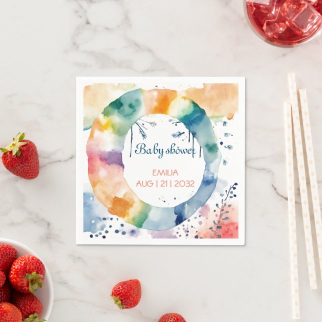 Guardanapo De Papel Chá de fraldas BOHO de Cubo Personalizado (Insitu)