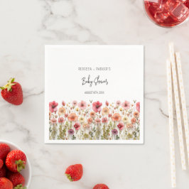 Guardanapo De Papel Chá de fraldas Boho fresco Flores
