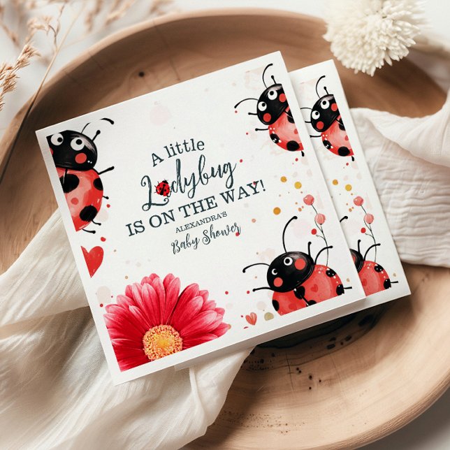 Guardanapo De Papel Chá de fraldas Boho Little Ladybug (Criador carregado)