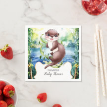 Chá de fraldas Boho Otter