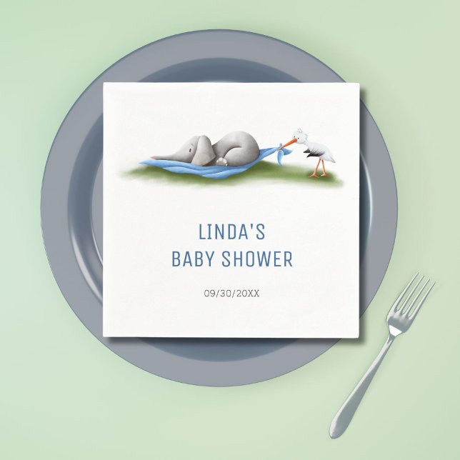 Guardanapo De Papel Chá de fraldas Bonito de Elefante Moderno (Criador carregado)