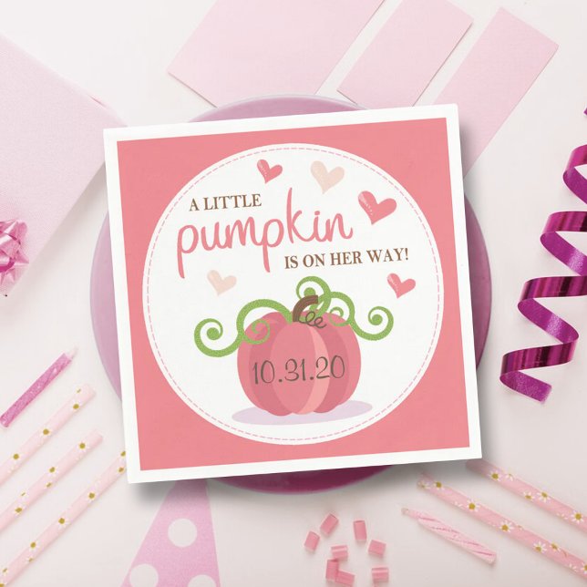 Guardanapo De Papel Chá de fraldas Bonito De Meninas De Abóbora (Criador carregado)