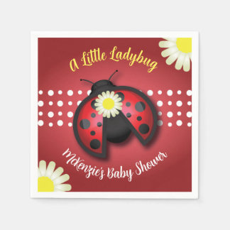 Guardanapo De Papel Chá de fraldas bonito Red and Black Ladybug Daisie