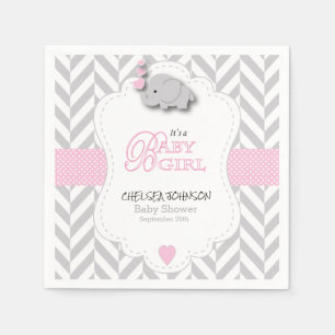Guardanapo De Papel Chá de fraldas cinzento cor-de-rosa, branco do