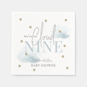 Guardanapo De Papel Chá de fraldas Cloud 9 Dourado Stars Watercolor Bo