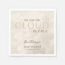 Chá de fraldas Cloud Nine White Clouds