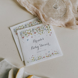 Guardanapo De Papel Chá de fraldas Colorida de Flores Selvagens de Den