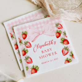 Guardanapo De Papel Chá de fraldas Coquette Strawberry