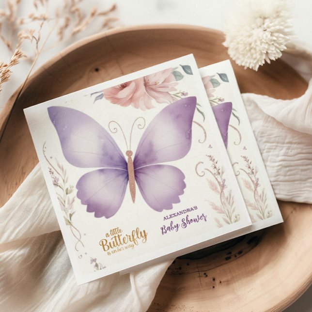 Guardanapo De Papel Chá de fraldas da Borboleta Boho (Criador carregado)