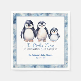 Guardanapo De Papel Chá de fraldas da Família Penguin Napkins
