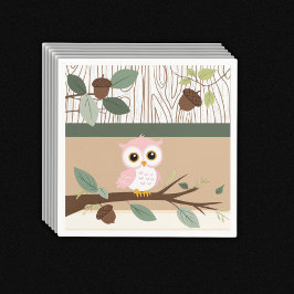 Guardanapo De Papel Chá de fraldas da Floresta de Floresta de Coruja R