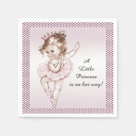 Guardanapo De Papel Chá de fraldas da Princesa Vintage Ballerina