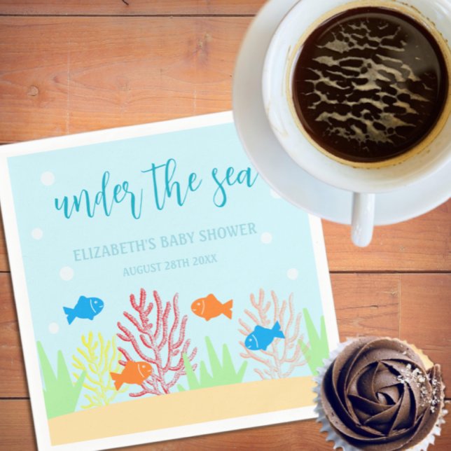 Guardanapo De Papel Chá de fraldas da Vida do Mar (Criador carregado)