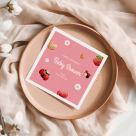 Guardanapo De Papel Chá de fraldas das Flores de Ladybug